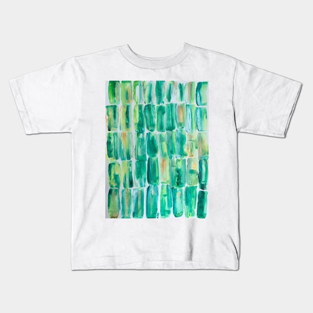 Green Pastures, Sugarcane Kids T-Shirt by ANoelleJay